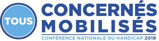 Logo Tous concernés tous mobilisés, conférence nationale du handicap 2019
